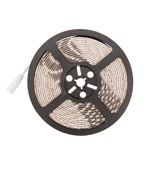 Лента светодиодная силикон, 10 мм, IP65, SMD 5050, 60 LED/m, 12 V, цвет свечения желтый