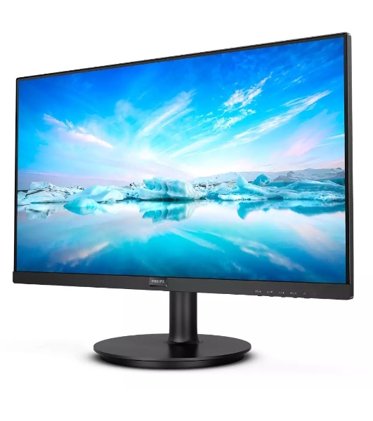 Монитор 21.5' Philips 222V8LA (00/01) VA 1920x1080, 75 Гц, 4 мс, 16:9, 250 кд/м2, 1xHDMI, 1xDP, 1xVGA, 1x3.5 мм, черный