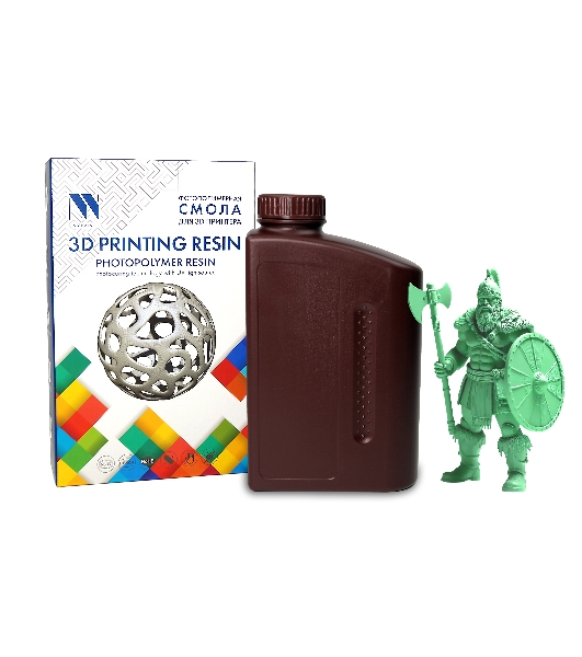 Фотополимерная смола NVPrint Plant Based Resin Green для 3D печати 1 кг (бут)