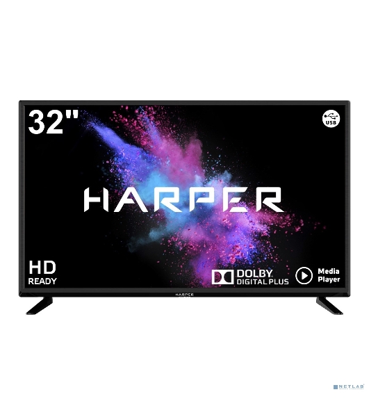 Телевизор Harper 32' 32R690T черный LED HD 60Hz