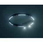 Потолочный светодиодный светильник Ambrella light FL5808/1+2 BK черный 40W 3000K/4200K/6400K D600*95 (без ПДУ), фото4