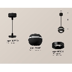 Светильник Ambrella XP1102001 SBK/PBK черный песок/черный полированный MR16 GU5.3 LED 3W 4200K (A2302, C1102, N7011), фото 1
