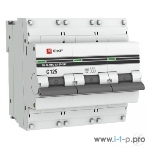 Выключатель автоматический модульный 3п C 100А 10кА ВА 47-100 PROxima EKF mcb47100-3-100C-pro, фото2