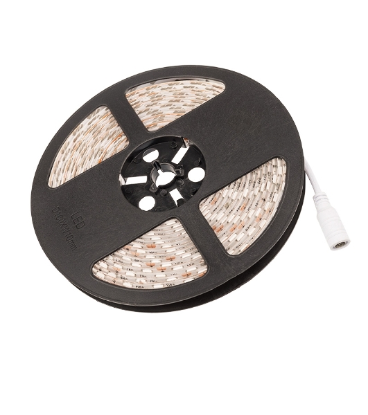 Лента светодиодная силикон, 10 мм, IP65, SMD 5050, 60 LED/m, 12 V, цвет свечения желтый