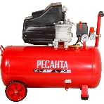 Компрессор поршневой Ресанта КП-50/300М масляный 300л/мин 50л 2000Вт красный/черный, фото7