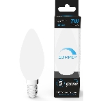 Лампа светодиодная Свеча Gauss 7W 590lm 6500К E14 диммируемая LED, фото7