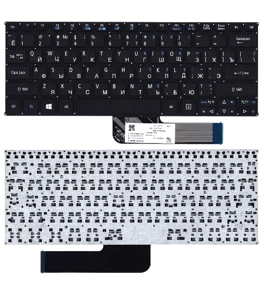 Клавиатура для ноутбука Acer Aspire Switch 10 черная