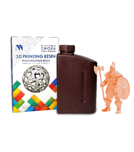 Фотополимерная смола NVPrint Plant Based Resin Orange для 3D печати 1 кг (бут)