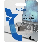 Флешка USB Netac UM81 (NT03UM81N-004G-20BK), 4Gb, USB 2.0, R/W 30/10, черный/красный, фото4