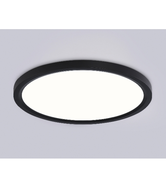 Светильник светодиодный ультратонкий Ambrella light FZ1906 BK черный IP54 26W 3000K-6500K CCT-переключатель D370*25 (Без ПДУ)