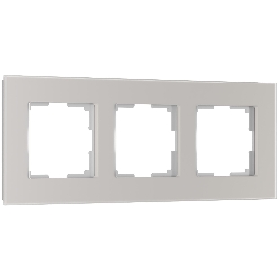 Рамка на 3 поста Senso (дымчатый, стекло soft-touch) W0033117