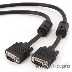 Кабель Gembird/Cablexpert VGA Premium, 15M/15M, 5.0м,черный,тройной экран, феррит.кольца, фото2
