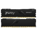 Оперативная память Kingston Fury Beast, DDR4, 64GB (2x32GB), 3600MHz, CL18, DIMM, с радиатором, черный, фото7