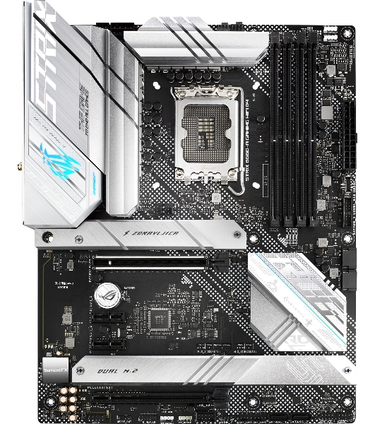 Материнская плата ASUS ROG STRIX B660-A GAMING WIFI D4, LGA 1700, Intel B660, 4xDDR4, 4xSATA, 3xM.2, 1xPCIe 5.0 x16, 1xPCIe 3.0 x4, 1xHDMI, 1xDP, 1x 2.5Gb LAN, 1xUSB-A 3.2 Gen 2, 2xUSB-A 3.2 Gen 1, 4xUSB 2.0, 5x3.5 мм, 7.1, Standard-ATX