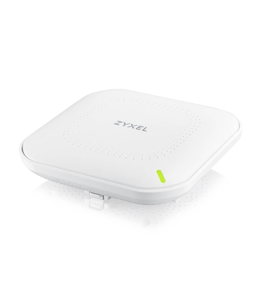 Точка доступа Zyxel NebulaFlex NWA90AX PRO, WiFi 6, 802.11a/b/g/n/ac/ax (2,4 и 5 ГГц), MU-MIMO, антенны 3x3, до 575+2400 Мбит/с, 1xLAN 2.5GE, PoE, защита от 4G/5G, БП в комплекте