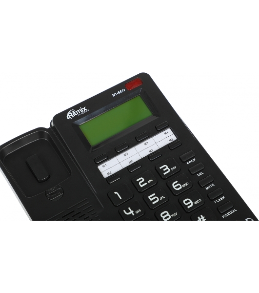 Телефон проводной Ritmix RT-550 черный