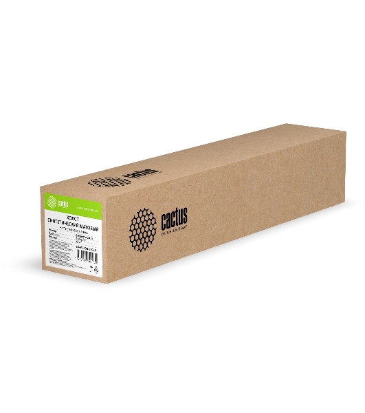 Холст Cactus CS-MC230-61030 24'(A1) 610мм-30м/230г/м2/белый матовое синтетика для струйной печати втулка:50.8мм (2')