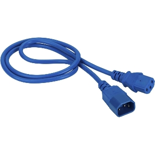 Шнур питания Lanmaster LAN-PP13/14-1.5-BL C13-С14 проводник.:3x0.75мм2 1.5м 250В 10А синий