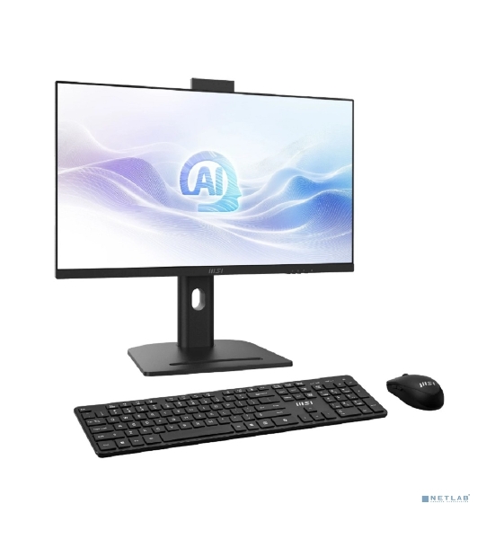 Моноблок MSI Modern AM273QP AI 1UM-089XRU 27' WQHD Core Ultra 7 155H (1.4) 16Gb SSD 1Tb Graphics CR без ОС 2.5xGbitEth WiFi BT 150W клавиатура мышь Cam черный 2560x1440