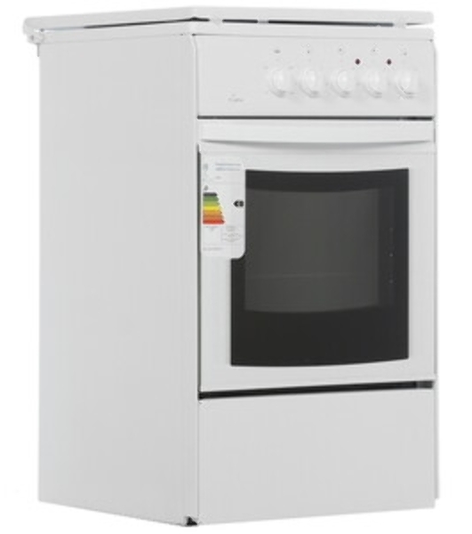 Плита электрическая Flama AE 1409 W белый, конфорок 4 электрических, духовка 50 л, 50 см x 85 см x 60 см