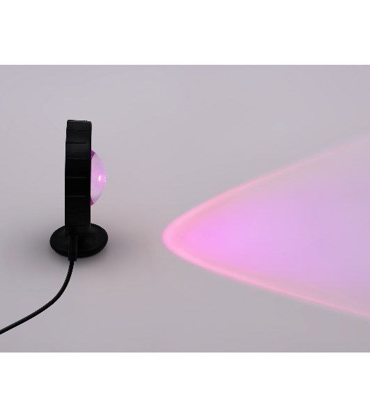 Атмосферная светодиодная настольная лампа Ambrella light DE8383 BK черный LED RGB 3W (ПДУ RGB)