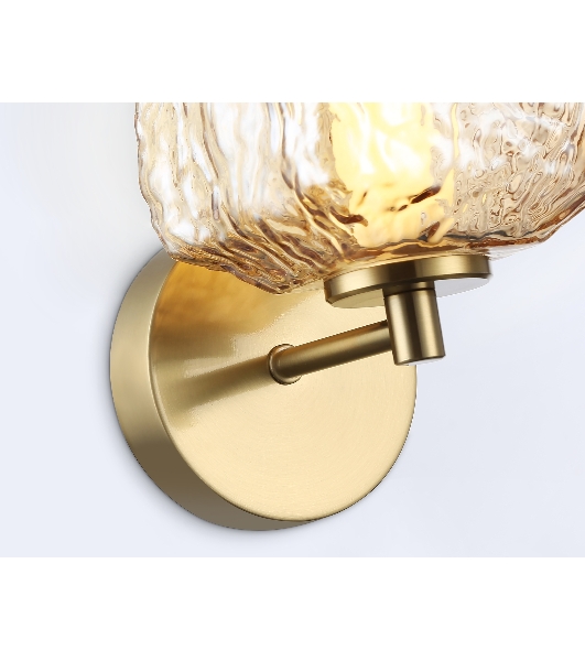 Настенный светодиодный светильник Ambrella light LH30108 SB/TI бронза/янтарь 8W 3000K 140*190*285