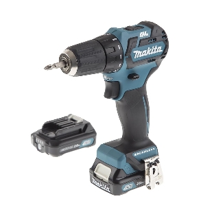 Дрель-шуруповерт Makita DF332DWAE, 12 В, 2 Ач, 35 Нм, бесщеточный