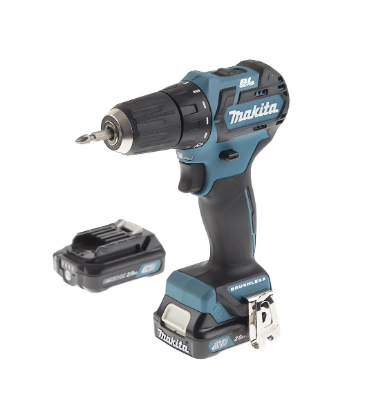 Дрель-шуруповерт Makita DF332DWAE, 12 В, 2 Ач, 35 Нм, бесщеточный