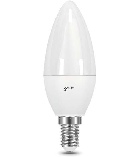 Лампа светодиодная Свеча Gauss 7W 590lm 6500К E14 диммируемая LED