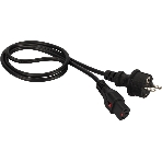 Шнур питания LANMASTER с блокировкой C13-Schuko прямая, 3х0.75, 220В, 10А, черный, 3 м., фото2