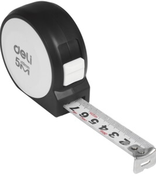 Рулетка Deli Home Series белый H8005A 5м х 19мм, эксклюзивный дизайн
