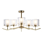 Люстра Ambrella light LH57008/6 BS/FR латунь/белый матовый E14/6 max 40W D850*420, фото8