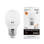 Лампа светодиодная LED Gauss Elementary Шар 8W E27 520lm 3000K 1/10/100 0, фото 1