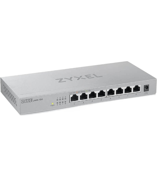 Коммутатор Zyxel XMG-108-ZZ0101F 8x2.5Гбит/с 1SFP+ неуправляемый