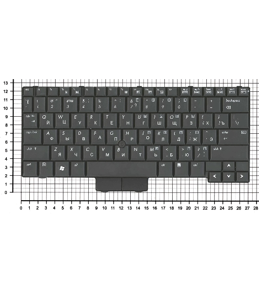 Клавиатура для ноутбука HP EliteBook 2530P черная