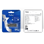 Флешка USB Netac US11 черный 64Gb USB Type-A + USB Type-C, metal/plastic case, фото4