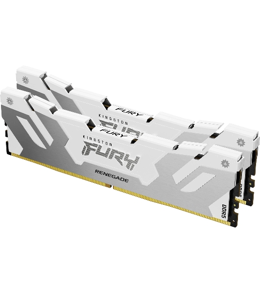 Оперативная память Kingston Fury Renegade, DDR5, 64Gb (2x32Gb), 6400MHz, CL32, радиатор, белый