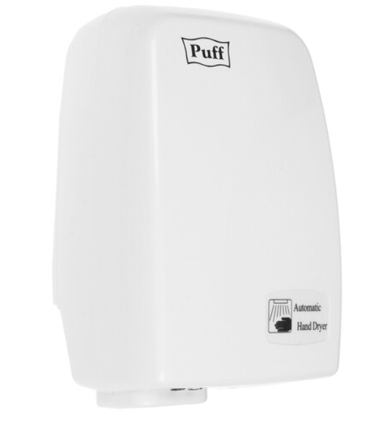 Электросушитель для рук PUFF 120 1.2кВт белый ABS пластик