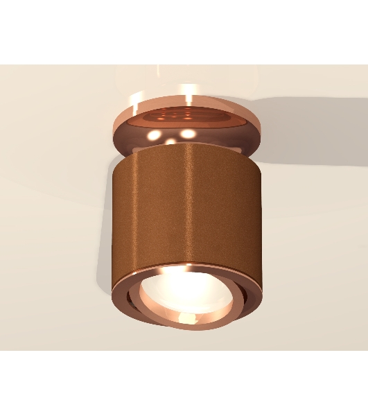 Светильник Ambrella Light XS7404140 SCF/PPG кофе песок/золото розовое полированное MR16 GU5.3 (N7930, C7404, N7005)