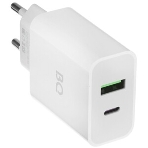 Сетевое зарядное устройство BQ Charger 20W2A01 (2 ports Type-C + USB, PD+QC3.0, 20W) белый, фото5