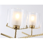 Люстра Ambrella light LH57008/6 BS/FR латунь/белый матовый E14/6 max 40W D850*420, фото6