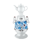 Самовар электрический CENTEK СТ-0091A Самовар Centek СТ-0091 A (белый+рисунок), 4.0л, 2300Вт, поддерж.t + LED индикатор, керам заварник, фото2