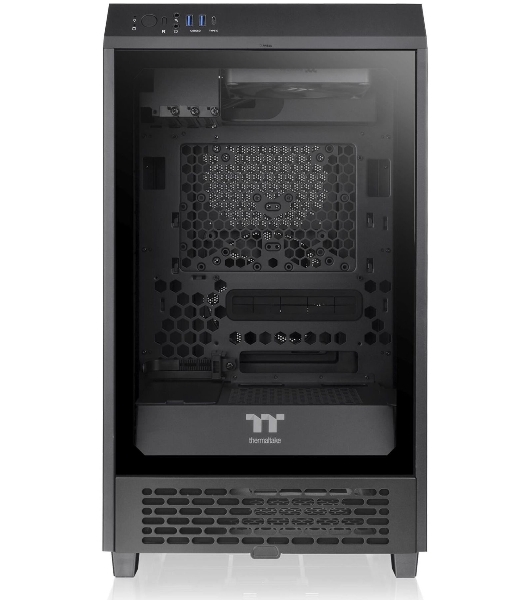 Компьютерный корпус Thermaltake The Tower 200 черный без БП miniITX 11x120мм 5x140мм 2xUSB 3.0 audio bott PSU