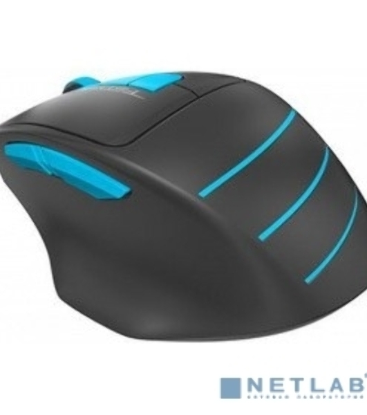 Мышь беспроводная A4Tech Fstyler FG30 серый/синий, 2000 dpi, радиоканал, USB, кнопки - 5