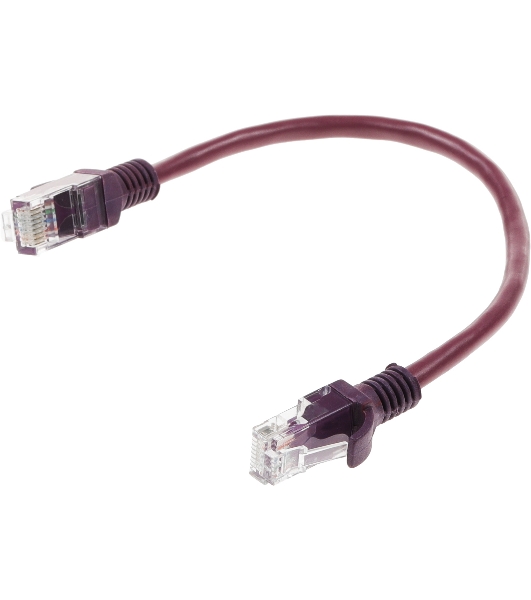 Патч-корд UTP Cablexpert cat.5e, 0.25м, литой, многожильный, фиолетовый