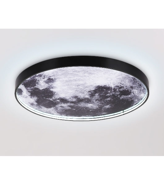 Настенно-потолочный светодиодный светильник Ambrella light FW11113 BK черный 31W LED 3000-6400K D500*38