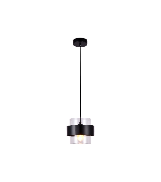 Светильник Ambrella light TR3646 BK/CL черный/прозрачный E27 max 40W D180*950