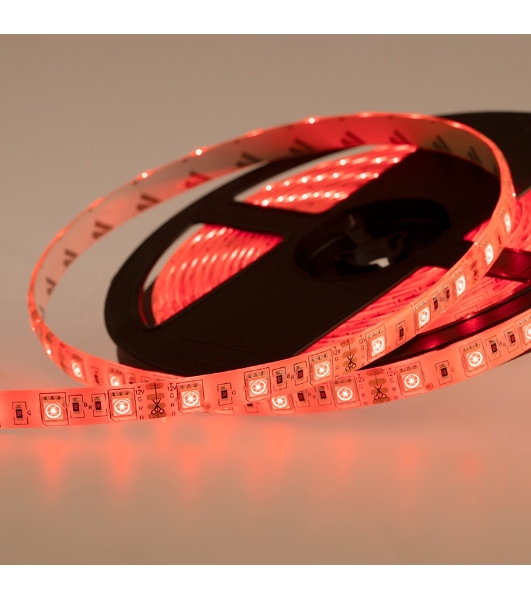 Лента светодиодная силикон, 10 мм, IP65, SMD 5050, 60 LED/m, 12 V, цвет свечения RGb