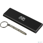 Внешний корпус USB 3.1 Type-C M.2 NVME (M-key) AgeStar 31UBNV1C (GRAY), алюминий, черный, фото6