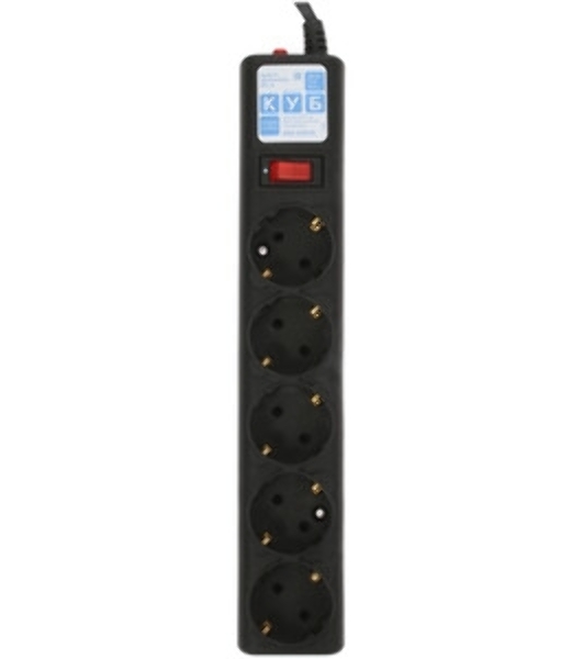 Сетевой фильтр, PC 1,9 м, 5 р, черный 10А, UPS(C14), SPG5-В2
